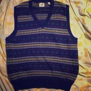 NWOT Men’s Gap Nordic Snowflake Sweater Vest